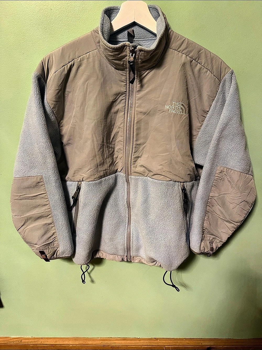 The North Face Youth Denali Jacket Girls Large Gray & Blue